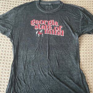 Georgia State of Mind Georgia Bulldogs Gray T-Shirt, Size XL